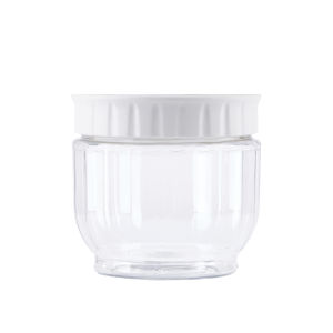 JustLiving 500/1000/1600ml Kitchen Plastic White Food Storage Container with Lids Sealing Pot Cereal Rice Sealed Jar Refrigerator Storage Box Stackable Space Saver Box