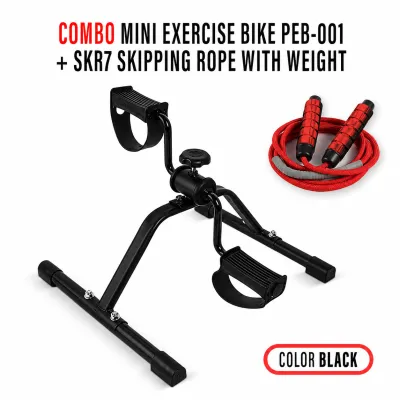SellinCost Mini Exercise Bike Pedal Hand and Foot Adjustable Resistance (6M Warranty) Leg Exercise Low Impact Rehabilitation Therapy Mobility Cycle Physiotherapy Fitness Bicycle Pedal Bike PEB-001 8Tube SKR7 腿部锻炼康复治疗运动自行车