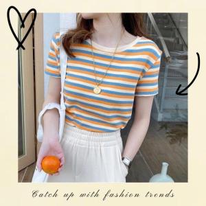 LH.Sunshine เสื้อยืดสไตล์มินิมอลโนทสีพาสเทล น่ารักสดใสปาจิงโก๊ะมากแม่