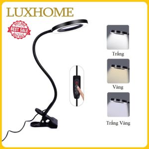 Đèn bàn LED đế kẹp 3 chế độ màu ánh sáng -Đèn đọc sách Học tập Làm việc YG901
