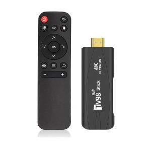 Alston TV98 Stick Ultra HD 4K Smart TV Stick Support 2.4G / 5G Dual WiFi Android 12.1 TV Box 1+8GB Rockchip 3228A Quad Core Media Player Set Support DLNA Airplay Miracast TV Receivers Streaming Media Players TV Box