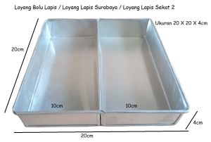 Loyang Lapis Surabaya  / Loyang Sekat 3 / Bolu Sambung / Loyang Gancet 2 Dan 3