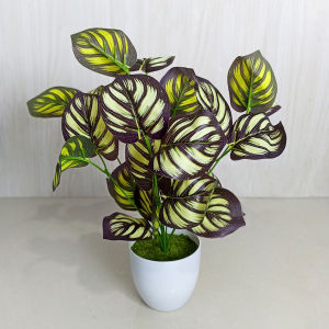 Unico PBP37 Tanaman Hias Pot Bunga Daun Hijau Keladi Plastik Buatan Artificial Decoration Leaf Ornamen Hiasan Dekorasi Pajangan Ruangan Rumah Indah COD