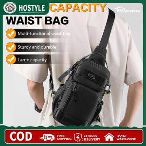 Men Lightweight Shoulder Bag Wear Resist Trendy Crossbody Bag Waterproof Multifunction Waist Bag Camping Hiking Running Bag