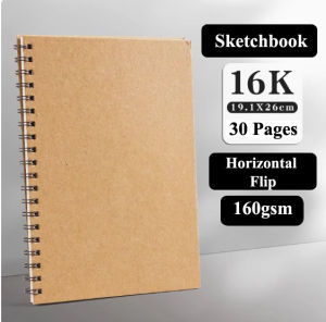 Premium Hard Cover Sketchbook 160gsm Off White Paper Coil Binding Art Drawing Coloring Book A3 A4 8K 16K 24K Sizes Durable Multi Size Supply For Students Artists Professional Sketching Notebook Diary Notepad Pad Visual Arts Scrapbook Supplies