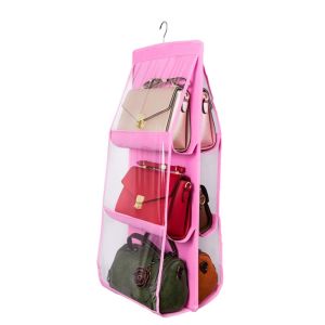 BB002 PVC Transparent Dustproof Cover Bag Storage Hook Up Hanging Style Bag Dustproof Cover Bag Storage