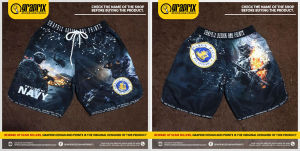 Navy Troops in Action Shorts Full Sublimation