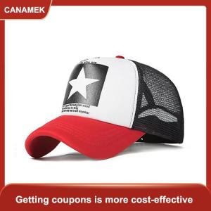 【CANAMEK】 Mũ bóng chày thời trang Mũ lưới Snapback Mũ hip hop Mũ Nam Nữ ngoài trời Mũ mặt trời giản dị