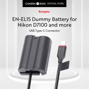 [KingMa] EN-EL15 Dummy Battery to USB Type-C for Nikon D7100 D800 Z6 Z7 and more using ENEL15 Batteries