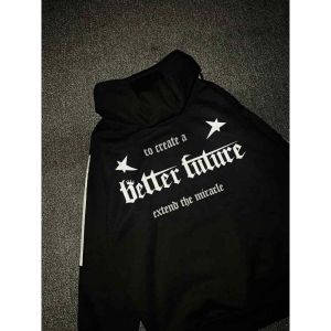 Hoodie Jumper Oversize Better Future Sablon Reflektif Menyala