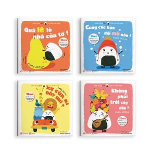 Sách Ehon - Chơi cùng Giri Chú bé cơm nắm phần 1 - cho bé từ 0 - 6 tuổi (Combo 4 cuốn + lẻ)