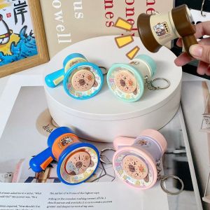 Cute Recording Loudspeaker Keychain - Fun Voice Changer with 3 Sound Effects (Pink/Green) ABS Material - Creative Gift for Kids & Teens (7cm)