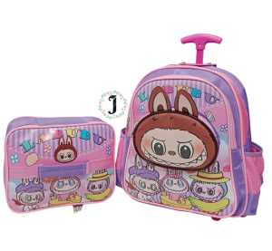 JOYELSY - TAS TROLY / RANSEL ANAK SEKOLAH SD TK PAUD MOTIF LABUBUU
