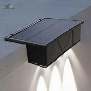 2 Pcs 3 LED Solar Wall Light IP65 Waterproof Sunlight Powered Lamp Solar Fence Wall Light for House Garage Porch Doorway [Winnereco Lifestyle]