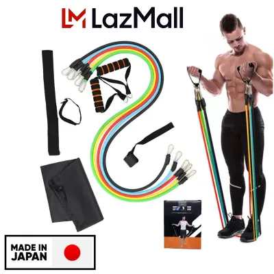 LazMall Khuyến Mãi Nhật Bản Siêu Sale Dây Kháng Lực Tập Gym Bộ 5 Dây Ngũ Sắc Tập Gym Full Body Dụng Cụ Tập Gym Kháng Lực Đa Năng Kéo Đàn Hồi Tập Thể Hình Dụng Cụ Tập Thể Hình Tại Nhà Đa Năng