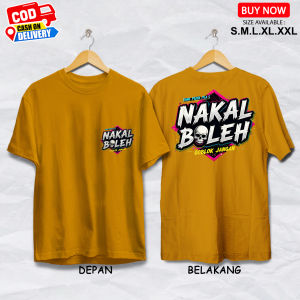 kaos distro kaos kata - kata NAKAL BOLEH GBLK JANGAN kaos keren kaos santai tshirt atasan pria
