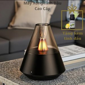 Máy Khuếch Tán Tinh Dầu Phun Sương Có Điều Khiển Kết Hợp Đèn Ngủ Sang Trọng