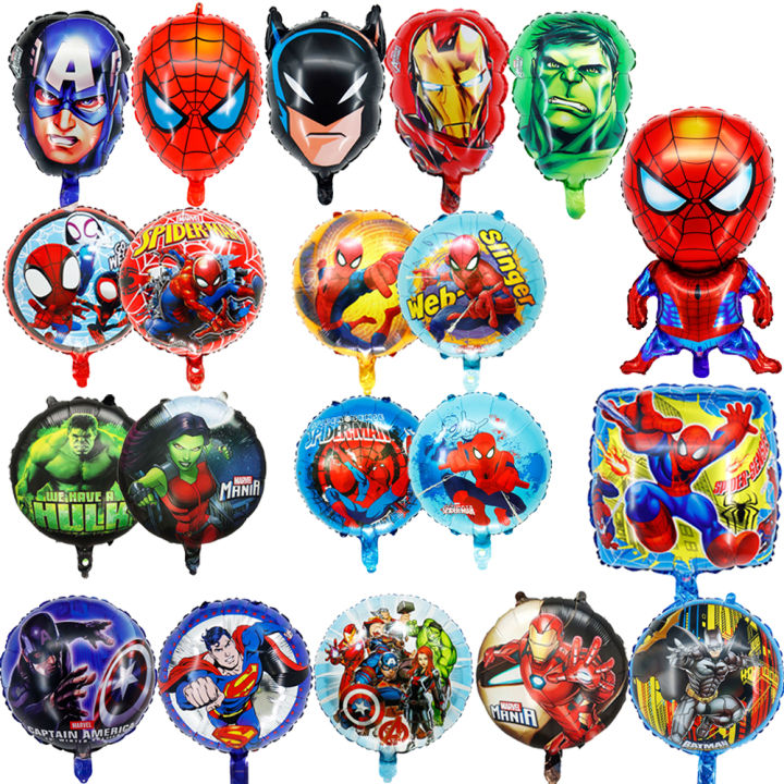 Marvel Birthday Decoration Spiderman Captain America Balloons The Avengers  Birthday Party Decorations