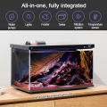 Xiaomi ตู้ปลาอัจฉริยะ Mijia Smart Ecological Fish Tank ตู้ปลาตั้งโต๊ะ ปรับไฟหลายสี เชื่อมต่อและควบคุมผ่านแอพได้. 