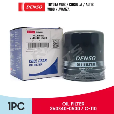Denso Oil Filter for Toyota Vios / Corolla / Altis / Wigo / Avanza 260340-0500 C-110 1Pc