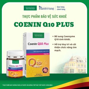Viên nang Coenin Q10 giúp cải thiện chức năng tim mạch chống oxy hóa tăng cường sức đề kháng hộp 30 viên - Chính hãng Sanct Bernhard Đức