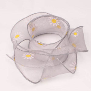 1ROLL Pita Ribbon Fishtail Flower 4cm - Pita Gelombang Kado PS022