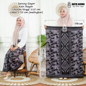 Sarung Batik Rayon/Goyor Remaja | Motif Cakar Ayam 2 Varian Warna | Terbaru | Terlaris