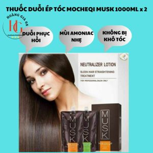 Bộ Thuốc duổi & ép tóc cao cấp Musk Mocheqi Mềm Mượt  bóng Tóc  không bị khô tóc ( Chính Hãng )