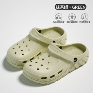 Free Shipping WomenS Summer Outdoor Half-Slipper Sandals With A Closed-Toe Design Featuring A Perforated Upper Non-Slip Soles Odor-Resistant Properties Quick-Drying Material And A Slip-On Style