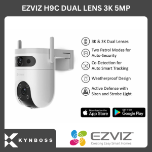 Ezviz H9c Dual Lens 3K 5MP Smart Wireless IP Camera CCTV Wifi Outdoor
