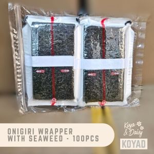 Onigiri Wrapper with Nori Seaweed 100 Sheets Onigiri Rice Triangle Samgak Kimbap