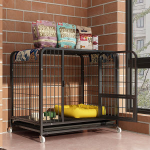 🐶Mobile Upgraded 5Sizes In Stock Dog Cage Big Size Big Dog Cage With Wheels Pet Fence Dog House Kennel for Small/Medium/Large Dog