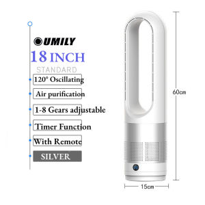 (Manila stock)🔥Bladeless Fan Portable Air Conditioner Stand fan Wall Fan with Remote Control Wall Mounted Round Fan 220V for Home Office Free Shipping