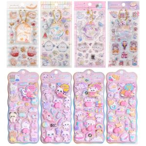 LUXURY GRADE สนุกกับการแขวน สติ๊กเกอร์ 3D นุ่มฟู ปาร์ตี้สัตว์ การ์ตูน สมุดภาพ DIY สติกเกอร์ สร้างสรรค์ ของตกแต่ง สมุดบันทึกสติ๊กเกอร์เครื่องเขียน ของใช้ในโรงเรียน