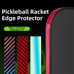 METALIX Glittering Pickleball Racket Edge Sticker Shock Absorption Luminous Frame Protective Tape Premium Anti-fall Pickleball Paddle Edge Tape Training