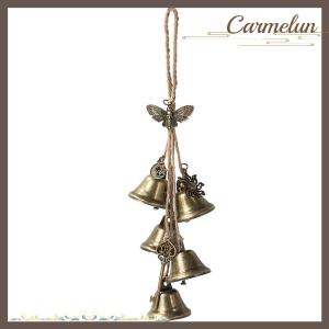 [Carmelun] Phù Thủy chuông cho cửa Knob cho bảo vệ Brass chuông treo Phù Thủy Wicca nguồn cung cấp Vòng Hoa Handmade Phù Thủy chuông