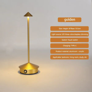 Rechargeable Cordless 3 Light Colors Led Table Lamp Lamps For Bedroom Dimmable Desk Portable Modern Restaurant Wireless Hotel Touch Sensor Night Decorative Usb Bar Creative Bedside