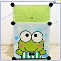 Lemari plastik anti air rak buku susun 2 pintu / rak buku 2 susun/pintu/kotak. 