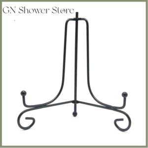 [GN Store] Iron Display Stand Black Iron Easel Plate Display Photo Holder Stand Displays