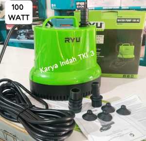 Pompa Air Celup 3.5Meter Mesin RYU RWP 100 AC Water Pump Kolam Ikan RPW100AC 100 Watt
