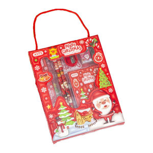 Cartoon Stationery Set For Kids 6 in 1 Childrens Learning Student Gift Pencil Eraser Ruler Set