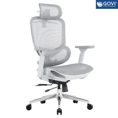 Ghế công thái học Govi Maris Đệm đỡ lưng 3 nấc khung lưng nâng hạ tựa đầu 4D linh hoạt trượt đệm êm ái