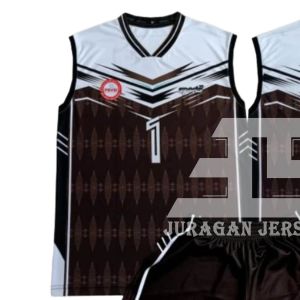 Setelan dan atasan jersey bola voli singlet tanpa lengan pria wanita uniseks 9874 Fullprinting sublimation size M L XL XXL