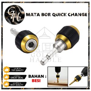 Mata Bor Quick Change Adaptor Converter Mata Bor Penggganti Konverter Keyless Drill