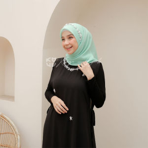 Koyu Hijab Segiempat Luxury Payet
