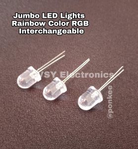 Jumbo LED Lights 3v Rainbow Color RGB Interchangeable