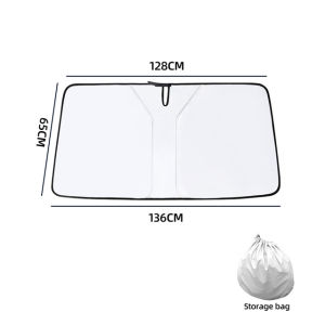 Car Sun Shade Cover UV Protective Car Sunshade Windshield Heat and Sun Protection Front Window Parasol Auto Accessories