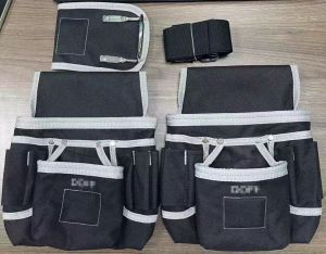 Thick Canvas Multi Functional Waist Tool Belt Bag With 3 Magnets Multi Pockets Tool Storage Pouch For Electrician Carpenter Construction Repair Work