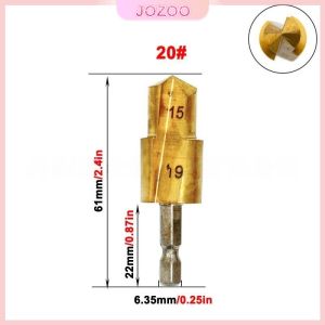 Jozoo PPR Lifting Drill Water Pipe Connection Tool 20/25/32mm Hexagon Shank Titanium Coated Stepped Drill