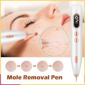 Electric Skin Tag Removal Pen with LED Light 9-speed Freckle Tattoo Mole Acne Wart Remover USB Charging